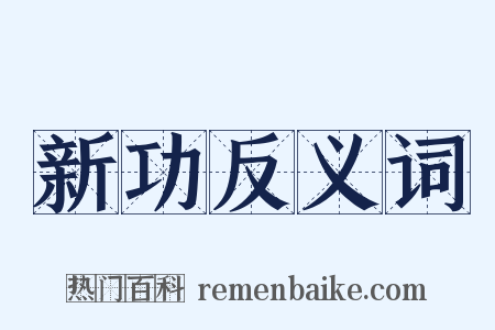 新功反义词是什么意思的图片